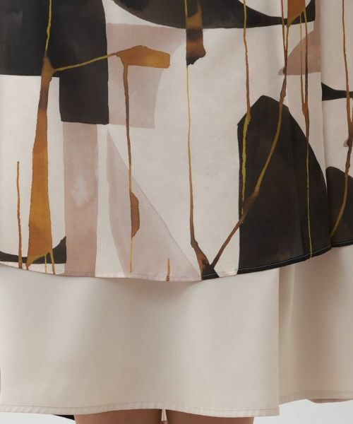 Leilian / レリアン ミニ・ひざ丈スカート | 【店舗人気】プリントフレアスカート | 詳細10