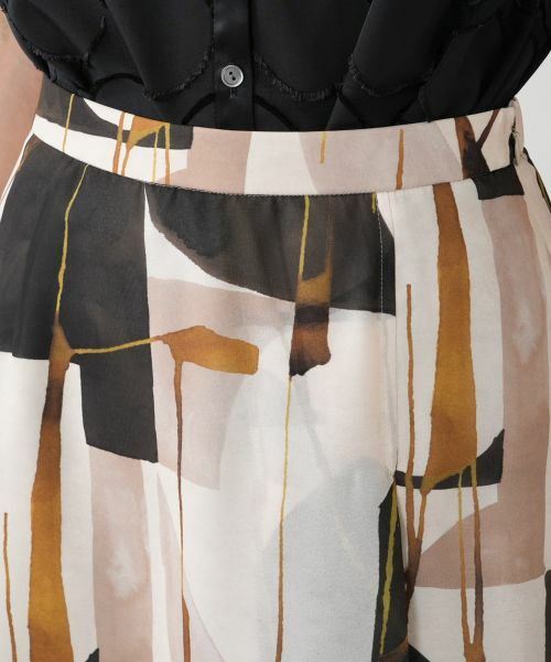 Leilian / レリアン ミニ・ひざ丈スカート | 【店舗人気】プリントフレアスカート | 詳細7