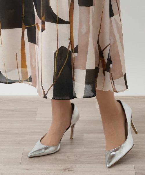 Leilian / レリアン ミニ・ひざ丈スカート | 【店舗人気】プリントフレアスカート | 詳細8