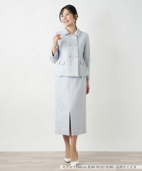 Leilian / レリアン テーラードジャケット | ラメダブルジャケット | 詳細1