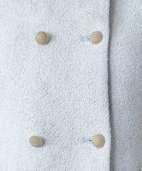 Leilian / レリアン テーラードジャケット | ラメダブルジャケット | 詳細13