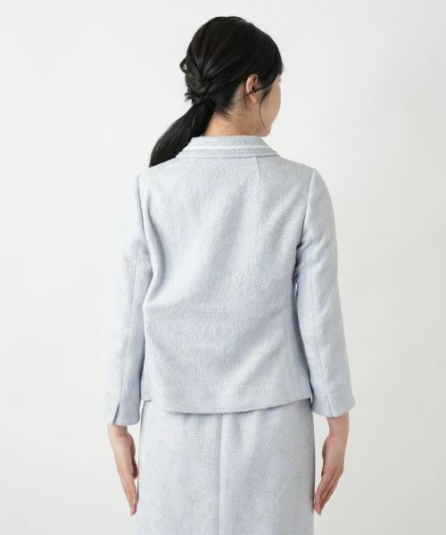 Leilian / レリアン テーラードジャケット | ラメダブルジャケット | 詳細6