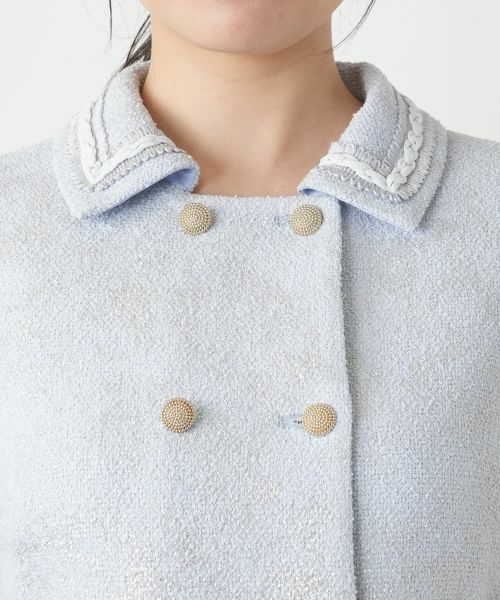 Leilian / レリアン テーラードジャケット | ラメダブルジャケット | 詳細7