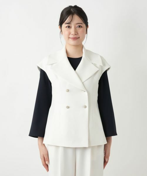 Leilian / レリアン テーラードジャケット | 【店舗人気】ダブルボタンベスト | 詳細7