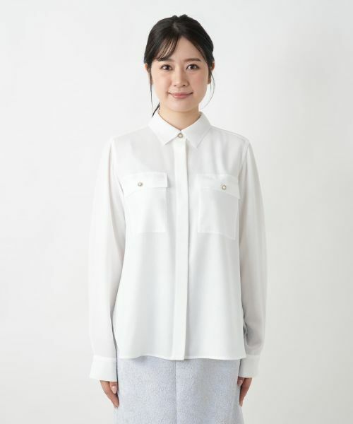 Leilian / レリアン シャツ・ブラウス | 【店舗人気】比翼ブラウス | 詳細4