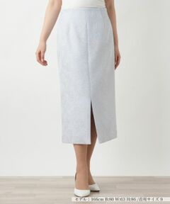 Leilian / レリアン ミニ・ひざ丈スカート | ラメタイトスカート