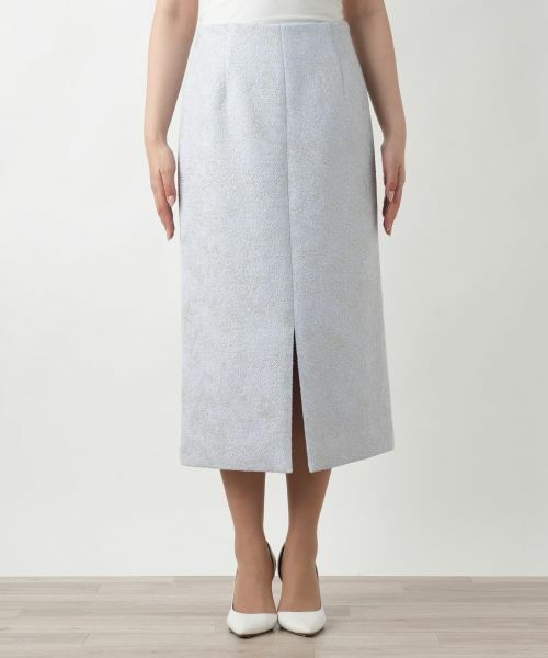 Leilian / レリアン ミニ・ひざ丈スカート | ラメタイトスカート | 詳細4