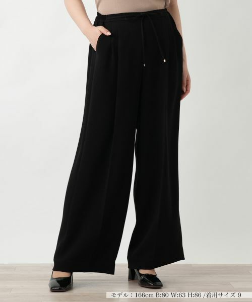 Leilian / レリアン その他パンツ | 【店舗人気】ワイドパンツ(ブラック)