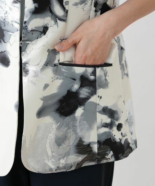 Leilian / レリアン テーラードジャケット | フラワー柄カラーベスト | 詳細10