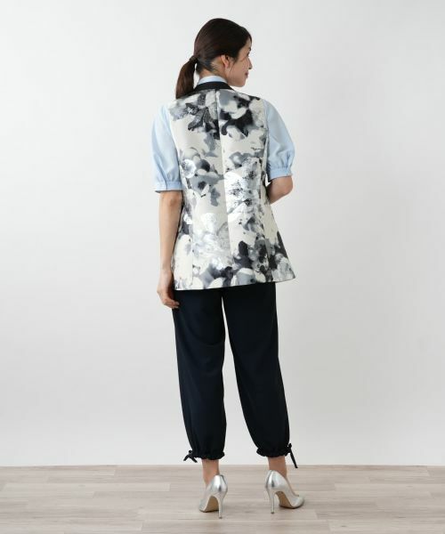 Leilian / レリアン テーラードジャケット | フラワー柄カラーベスト | 詳細3