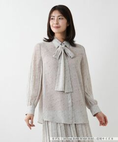 Leilian / レリアン シャツ・ブラウス | 【店舗人気】ドットボウタイブラウス