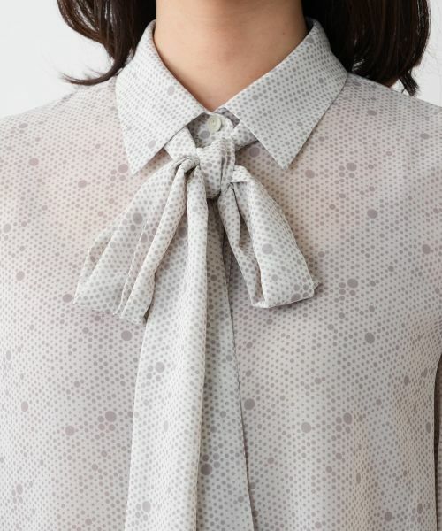 Leilian / レリアン シャツ・ブラウス | 【店舗人気】ドットボウタイブラウス | 詳細11