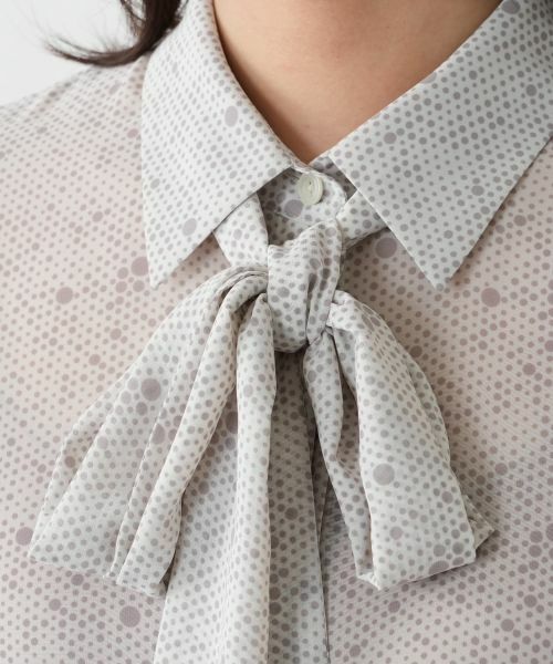 Leilian / レリアン シャツ・ブラウス | 【店舗人気】ドットボウタイブラウス | 詳細13