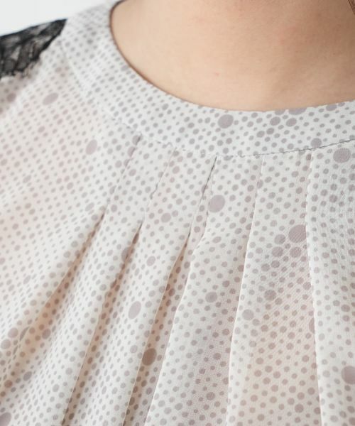 Leilian / レリアン シャツ・ブラウス | 【店舗人気】レースドットブラウス | 詳細11