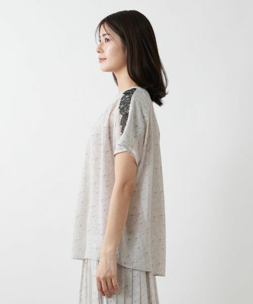 Leilian / レリアン シャツ・ブラウス | 【店舗人気】レースドットブラウス | 詳細5