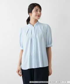 セール】 【店舗人気】スタンドカラーブラウス （シャツ