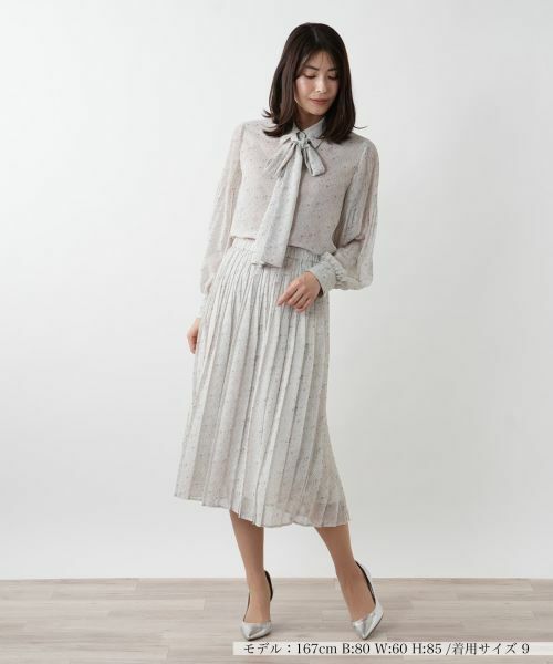 Leilian / レリアン ロング・マキシ丈スカート | 【店舗人気】ドットプリーツスカート | 詳細4