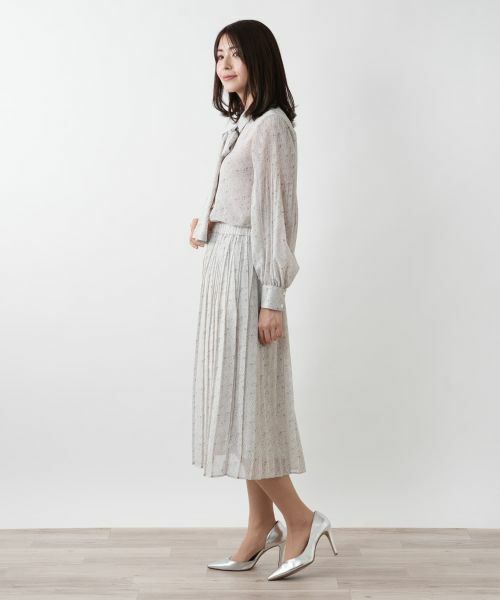 Leilian / レリアン ロング・マキシ丈スカート | 【店舗人気】ドットプリーツスカート | 詳細5