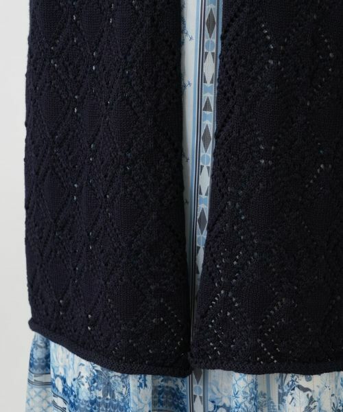 Leilian / レリアン カーディガン・ボレロ | 透かし編みロングカーディガン | 詳細13
