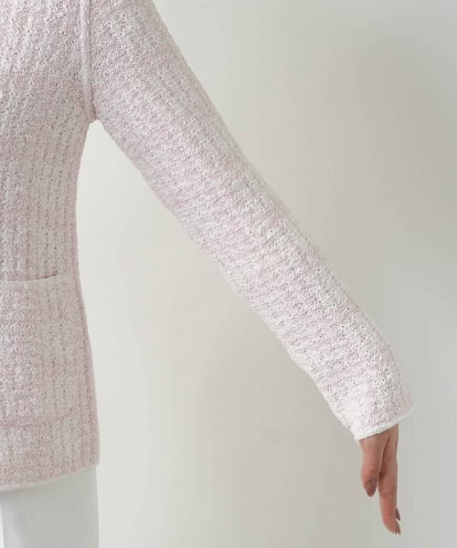 Leilian / レリアン テーラードジャケット | Vネックニットジャケット | 詳細12