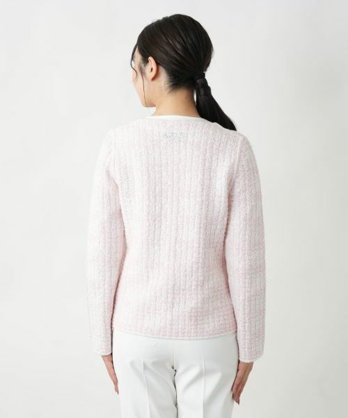 Leilian / レリアン テーラードジャケット | Vネックニットジャケット | 詳細9