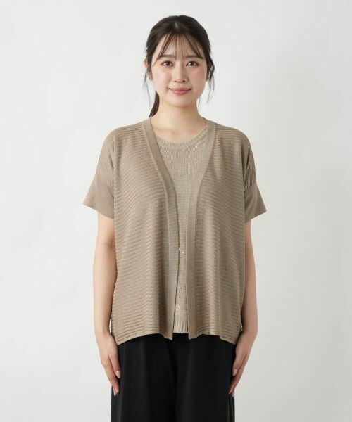 Leilian / レリアン テーラードジャケット | ニットカーディガン【LE TRICOT PERUGIA】 | 詳細7