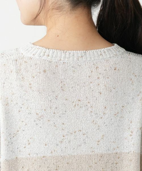 Leilian / レリアン ニット・セーター | ラメ配色Vネックニット【LE TRICOT PERUGIA】 | 詳細11
