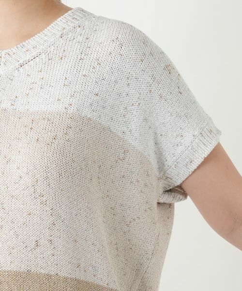 Leilian / レリアン ニット・セーター | ラメ配色Vネックニット【LE TRICOT PERUGIA】 | 詳細12