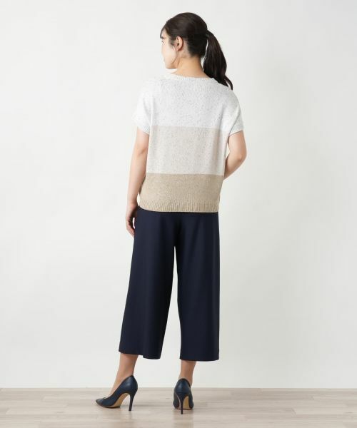 Leilian / レリアン ニット・セーター | ラメ配色Vネックニット【LE TRICOT PERUGIA】 | 詳細6