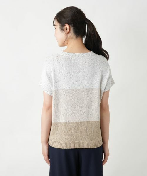Leilian / レリアン ニット・セーター | ラメ配色Vネックニット【LE TRICOT PERUGIA】 | 詳細9