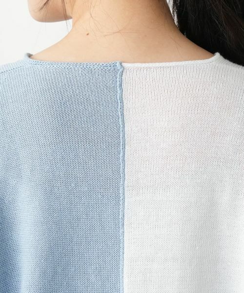 Leilian / レリアン ニット・セーター | 配色Vネックニット【LE TRICOT PERUGIA】 | 詳細14