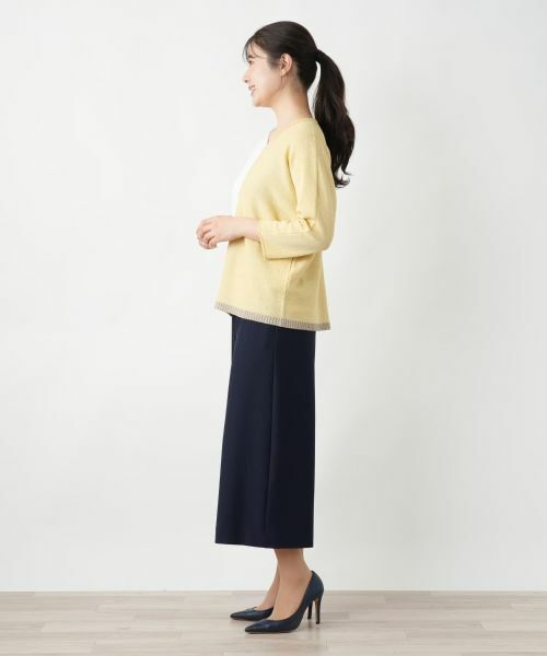 Leilian / レリアン ニット・セーター | 配色Vネックニット【LE TRICOT PERUGIA】 | 詳細2