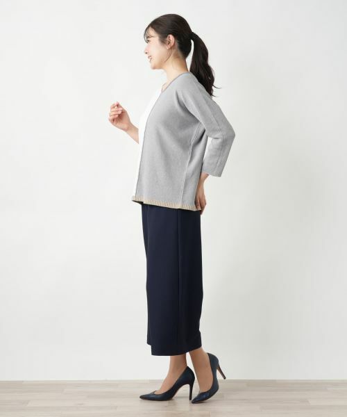 Leilian / レリアン ニット・セーター | 配色Vネックニット【LE TRICOT PERUGIA】 | 詳細5