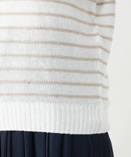 Leilian / レリアン ニット・セーター | ボーダーVネックニット【LE TRICOT PERUGIA】 | 詳細13