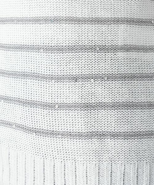 Leilian / レリアン カーディガン・ボレロ | ボーダークルーネックカーディガン【LE TRICOT PERUGIA】 | 詳細15