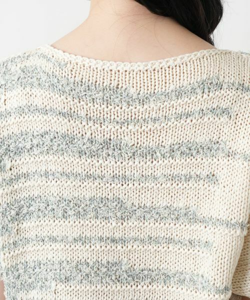 Leilian / レリアン ニット・セーター | ランダムボーダーセーター | 詳細12