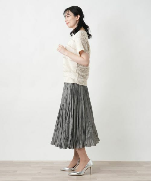 Leilian / レリアン ニット・セーター | ランダムボーダーセーター | 詳細2