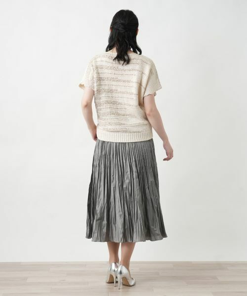 Leilian / レリアン ニット・セーター | ランダムボーダーセーター | 詳細3