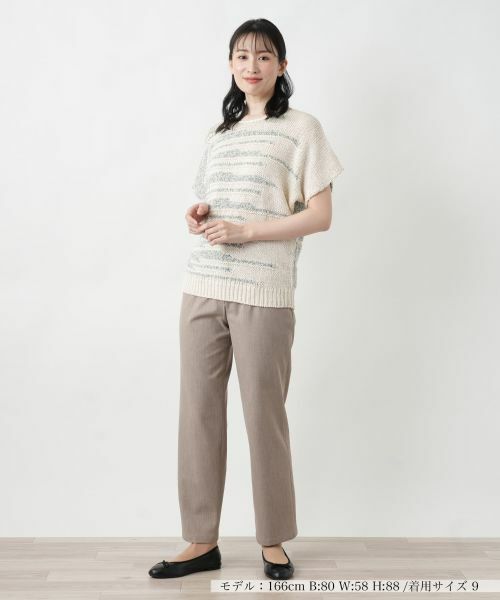 Leilian / レリアン ニット・セーター | ランダムボーダーセーター | 詳細5