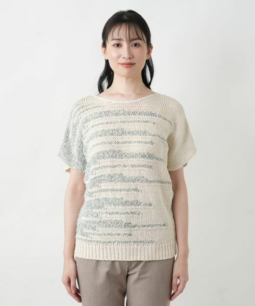 Leilian / レリアン ニット・セーター | ランダムボーダーセーター | 詳細8