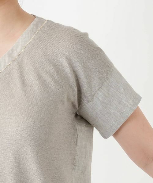 Leilian / レリアン ニット・セーター | 切替Vネックニット【LE TRICOT PERUGIA】 | 詳細12