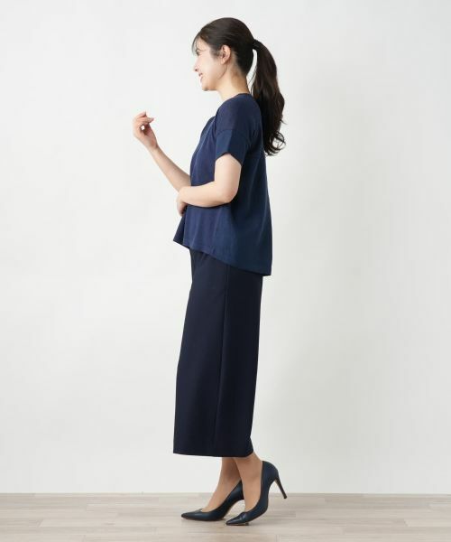 Leilian / レリアン ニット・セーター | 切替Vネックニット【LE TRICOT PERUGIA】 | 詳細2