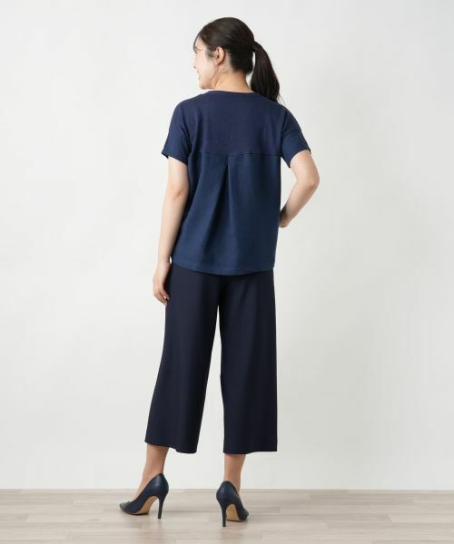 Leilian / レリアン ニット・セーター | 切替Vネックニット【LE TRICOT PERUGIA】 | 詳細3