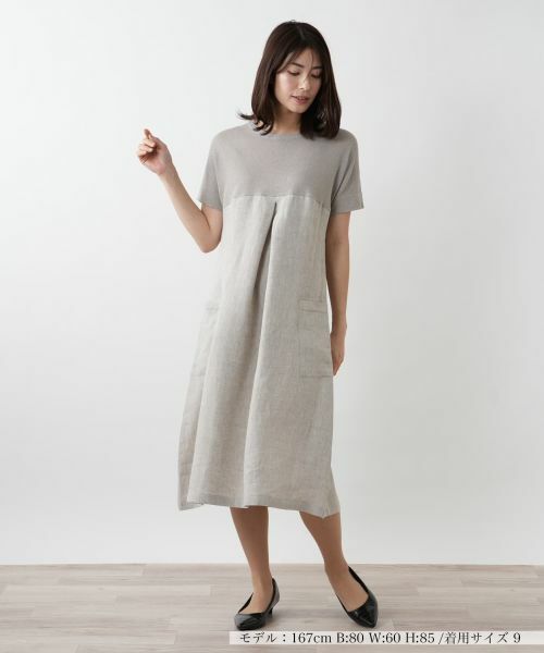 定価7.2万レリアン×LE TRICOT PERUGIA リネン切替ニット