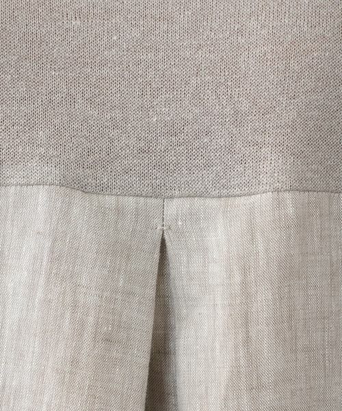Leilian / レリアン ドレス | ニット切替ワンピース【LE TRICOT PERUGIA】 | 詳細13