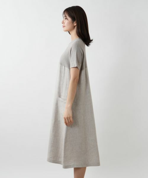 Leilian / レリアン ドレス | ニット切替ワンピース【LE TRICOT PERUGIA】 | 詳細5