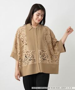 Leilian / レリアン シャツ・ブラウス | レース切替ドルマンブラウス