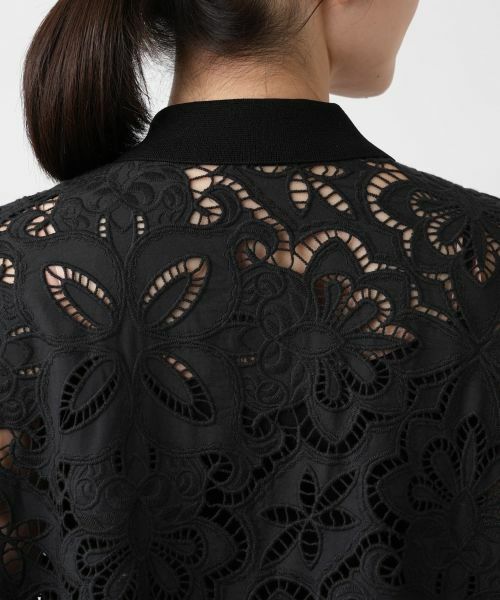 Leilian / レリアン シャツ・ブラウス | レース切替ドルマンブラウス | 詳細11