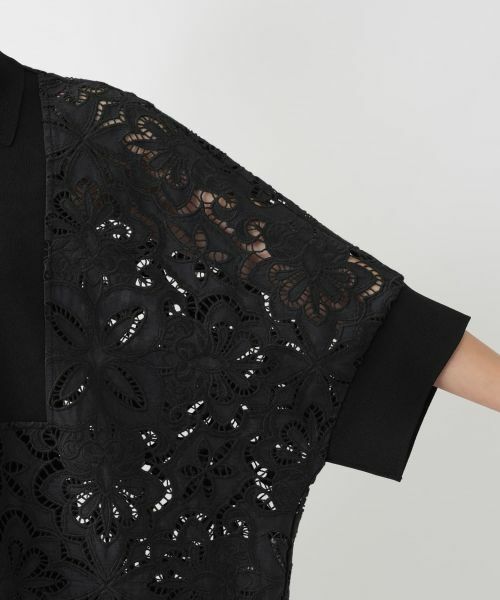 Leilian / レリアン シャツ・ブラウス | レース切替ドルマンブラウス | 詳細12