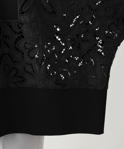 Leilian / レリアン シャツ・ブラウス | レース切替ドルマンブラウス | 詳細13